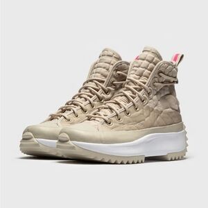 Converse Quilted Run Star Hike Platform Sneaker Khaki White 170440C M 6.5 / W 8